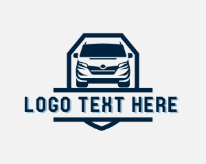 Driving Van Transportation Logo