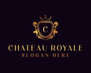 Royal Shield Hotel logo design