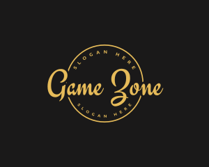 Golden Luxurious Wordmark  Logo