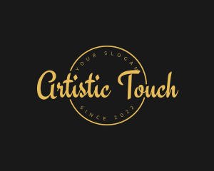 Golden Luxurious Wordmark  logo design