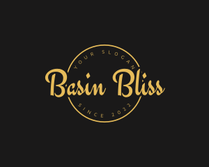 Golden Luxurious Wordmark  logo design