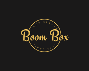 Golden Luxurious Wordmark  logo design