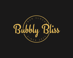 Golden Luxurious Wordmark  logo design