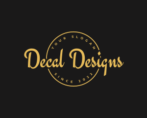 Golden Luxurious Wordmark  logo design