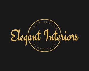 Golden Luxurious Wordmark  logo design