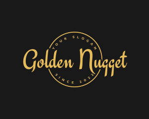 Golden Luxurious Wordmark  logo design