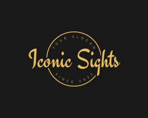 Golden Luxurious Wordmark  logo design