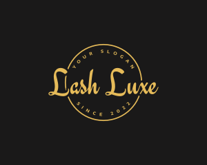 Golden Luxurious Wordmark  logo design