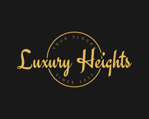 Golden Luxurious Wordmark  logo design