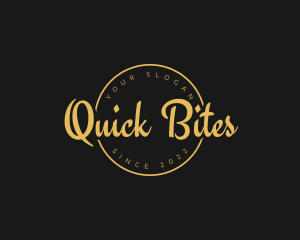 Golden Luxurious Wordmark  logo design