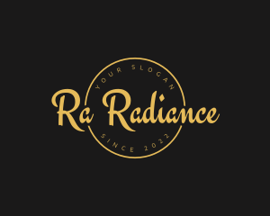 Golden Luxurious Wordmark  logo design