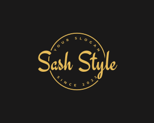 Golden Luxurious Wordmark  logo design