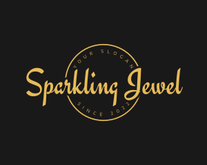 Golden Luxurious Wordmark  logo design