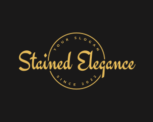 Golden Luxurious Wordmark  logo design