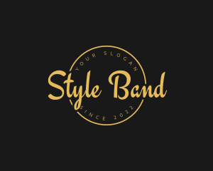 Golden Luxurious Wordmark  logo design