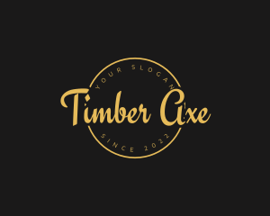 Golden Luxurious Wordmark  logo design