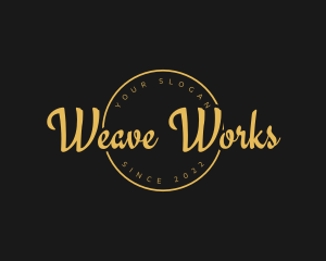 Golden Luxurious Wordmark  logo design