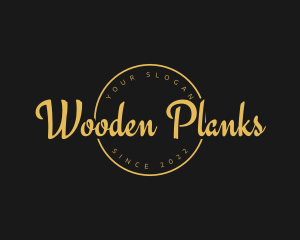 Golden Luxurious Wordmark  logo design