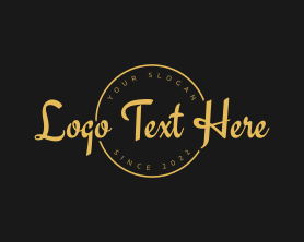 Golden Luxurious Wordmark 