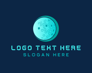 World - Global Tech Network logo design