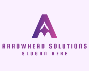 Violet Gradient A logo design