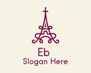Monoline Eiffel Tower  Logo