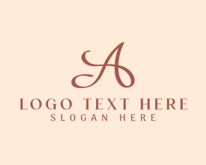 Hairdresser - Stylish Boutique Letter A logo design