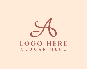 Esthetician - Stylish Boutique Letter A logo design