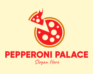 Pepperoni - Hot Pepperoni Pizza logo design