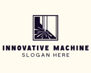 Laser Drill Machine logo design