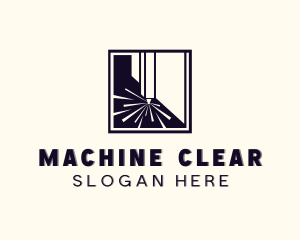 Laser Drill Machine logo design