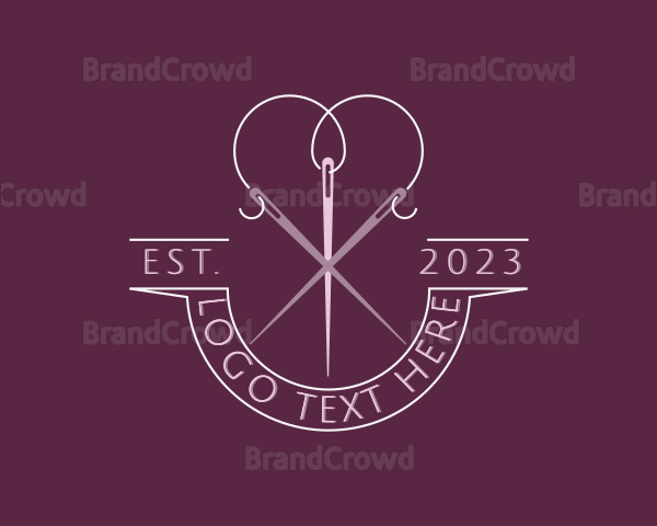 Heart Needle Thread Logo