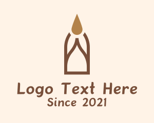 Light - Boho Candle Lighting logo design