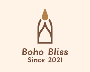 Boho Candle Lighting logo design