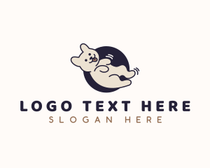 Grooming - Playful Pet Dog logo design