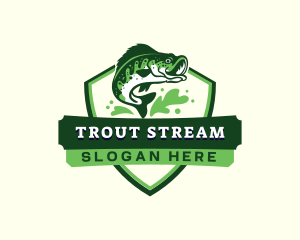 Trout - Fish Trout Fishing logo design