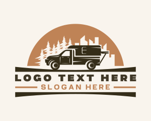 Vacation - Pickup Car Travel Camping logo design