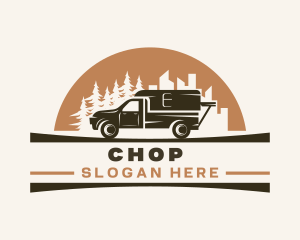 Trailer - Pickup Car Travel Camping logo design