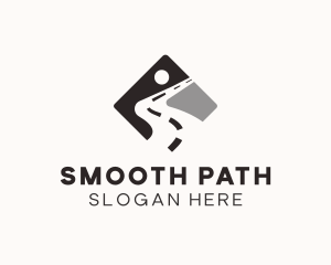 Pavement Highway Road Path logo design