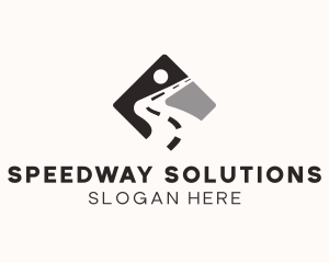 Roadway - Pavement Highway Road logo design