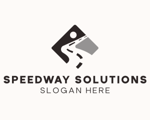 Road - Pavement Highway Road logo design