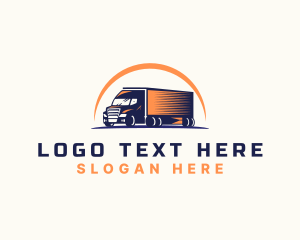 Trading - Logistic Truck Transport logo design