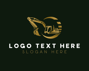 Builder - Excavator Industrial Construction logo design