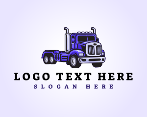 Courier - Delivery Truck Dispatch logo design
