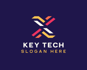 Tech Startup Letter X logo design