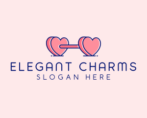 Heart Love Weights  logo design