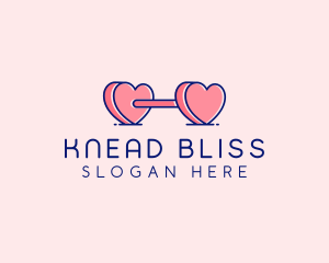 Heart Love Weights  logo design