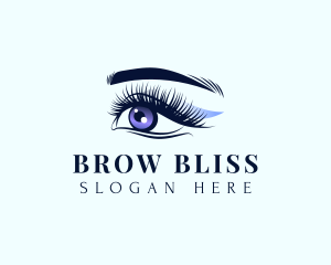 Feminine Beauty Eyelash logo design