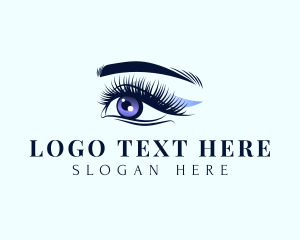 Eyeliner - Feminine Beauty Eyelash logo design