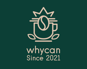 Coffee Farm - Crown Coffee Cup logo design